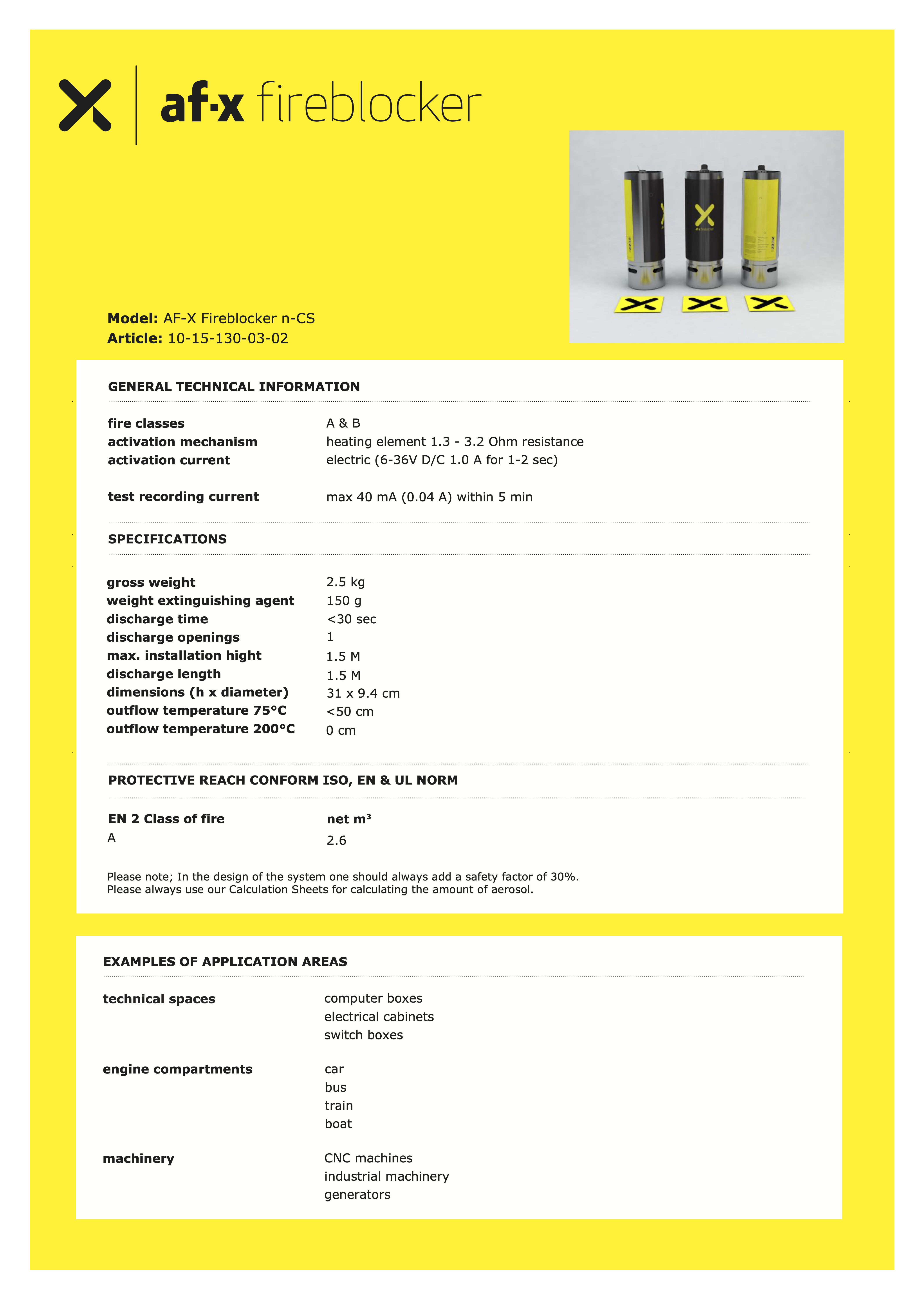 Brandbeveiliging met AF-X Fireblocker CS